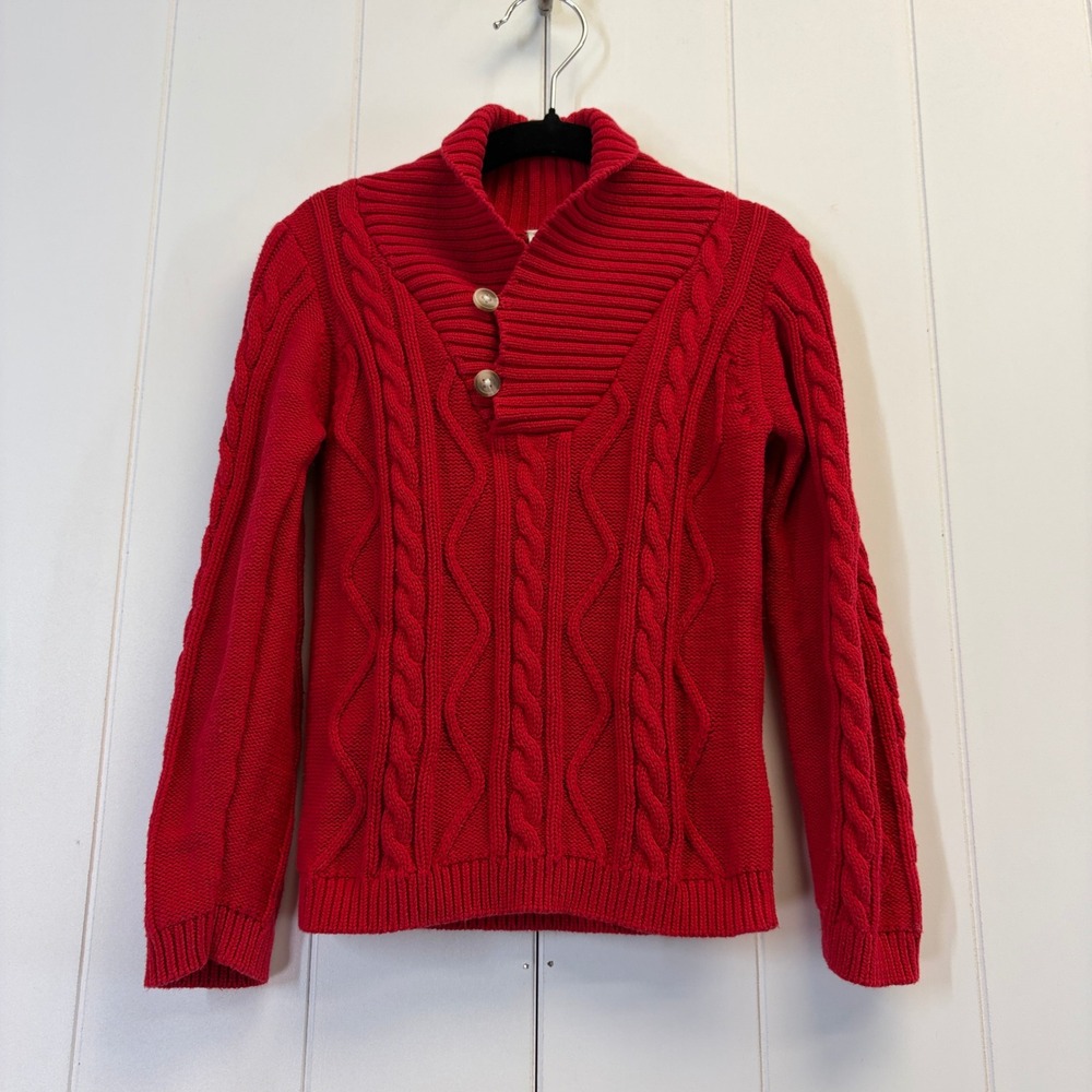Edgehill Collection Preppy Cable Knit Sweater Kids Size 4T Classic Festive Cozy